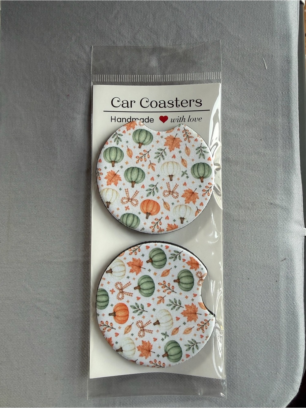 Pumpkin/Fall Car Coasters
